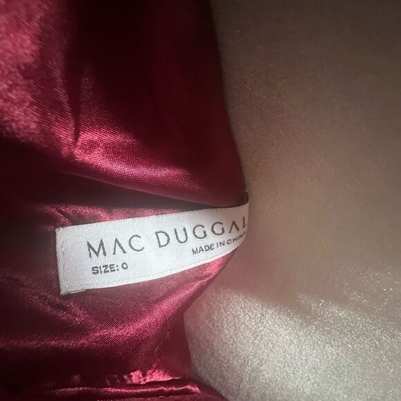 Mac Duggal | Tie Neck Tiered Halter Floor Length Gown NWTs - Picture 7 of 7